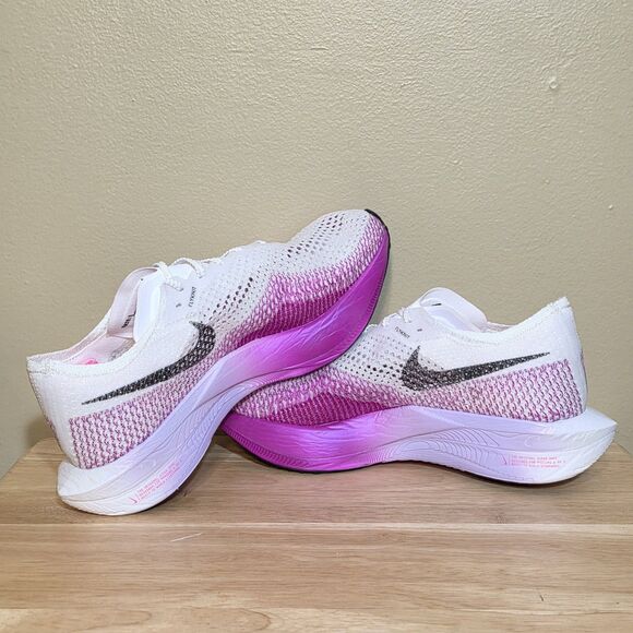 Nike ZoomX Vaporfly 3 NEXT% Running Shoes White Vivid Purple DV4129-104 Men's 10 - Picture 4 of 7